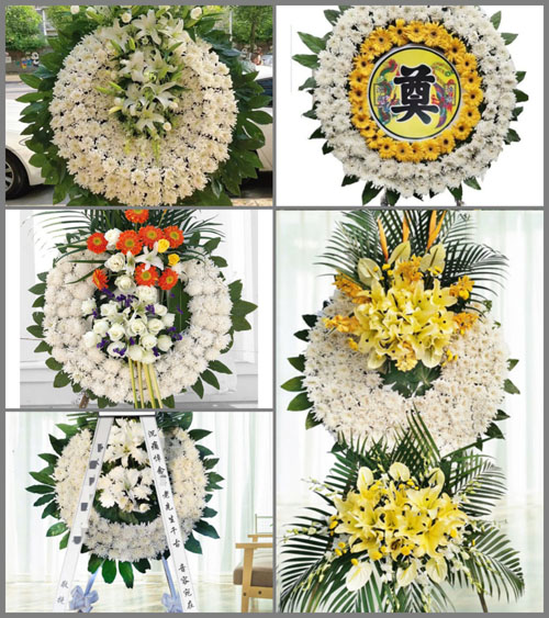 四川成都邛崃市冉义镇新民社区花圈速递